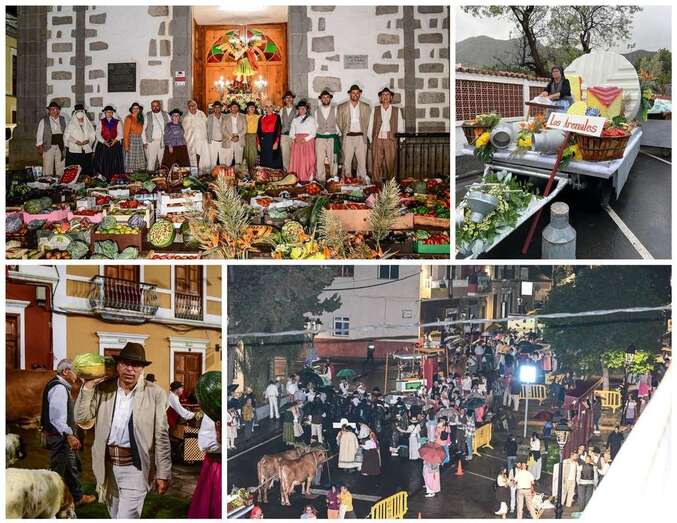 Collage de fotos de la romería de Valsequillo/TA y Antonio Alí.